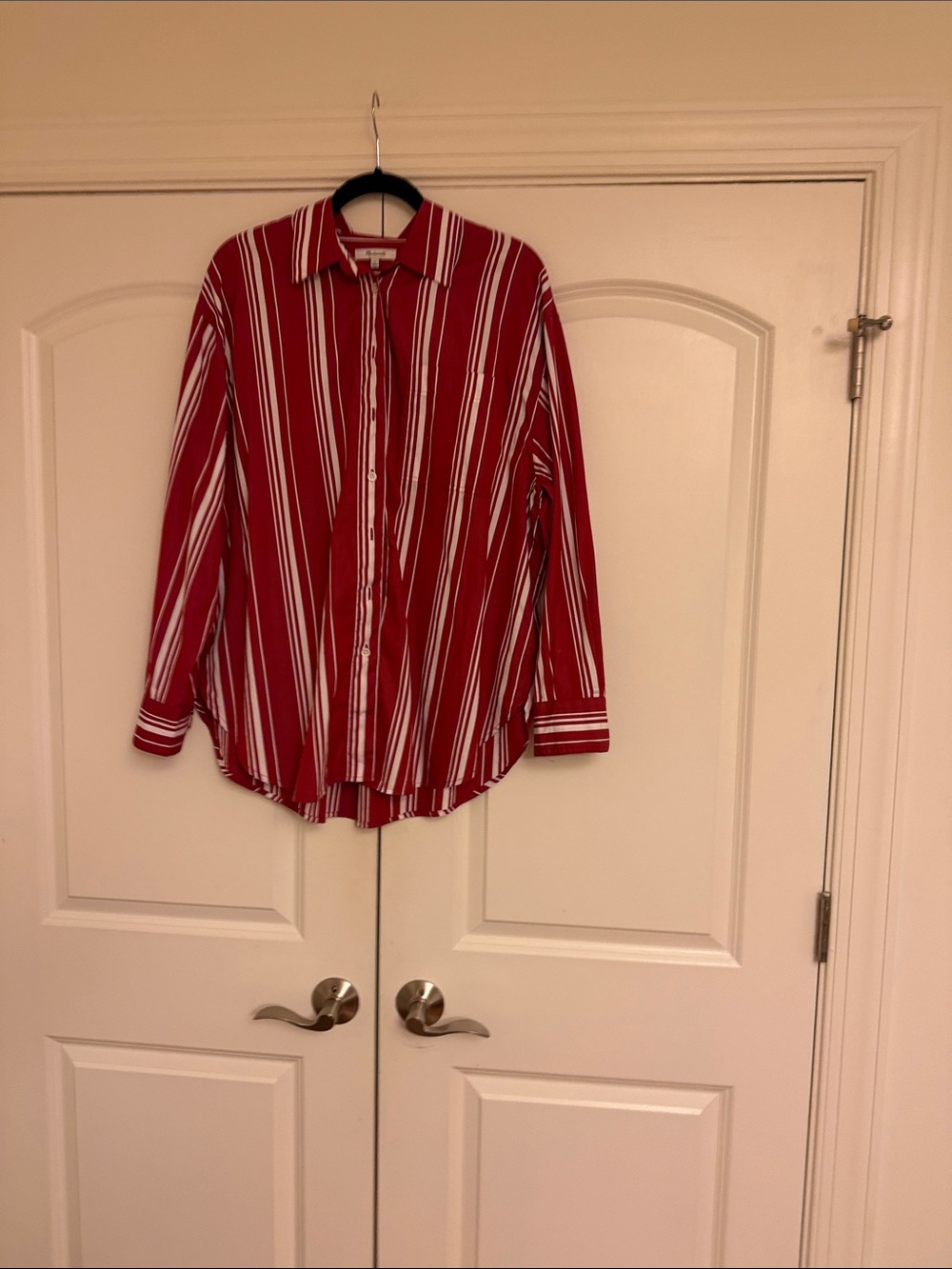 Madewell Oversized Button Up Shirt in Poplin